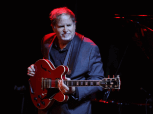 Dave Stryker with his guitar on stage